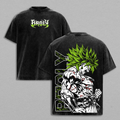 Broly x DBZ Legendary Super Saiyan Anime Vintage Washed Tee