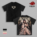 Albedo Overlord T-Shirt, Overseer of the Floor Guardians Anime Graphic Tee, Dark Fantasy Vintage Washed Shirt, Oversized Back Print Streetwear