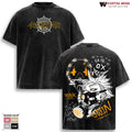 Enjin Anime Shirt, Gachiakuta Graphic Tee, Vintage Washed Oversized T Shirt, Streetwear Manga Merch, Soft Cotton Apparel