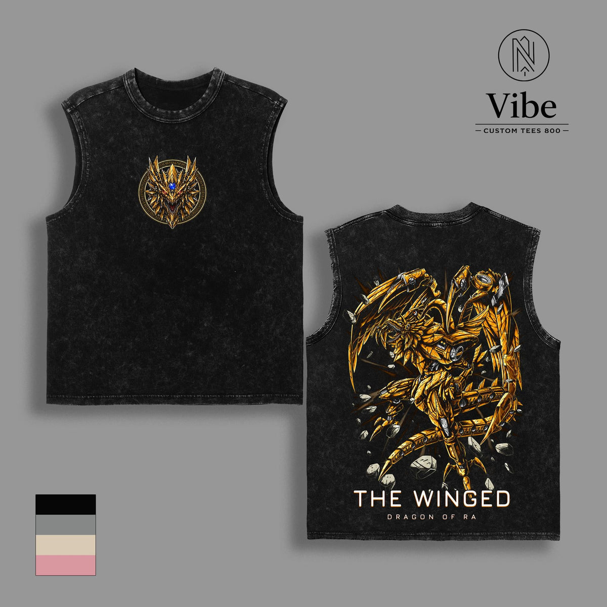 The Winged Dragon of Ra Yu-Gi-Oh Anime Vintage Washed Tee