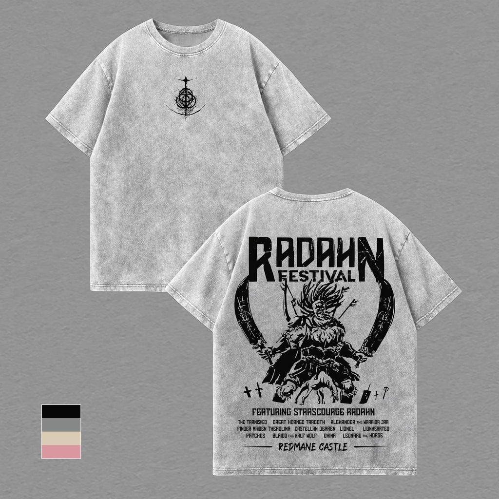 Starscourge Radahn Festival Elden Ring Vintage Washed Tee