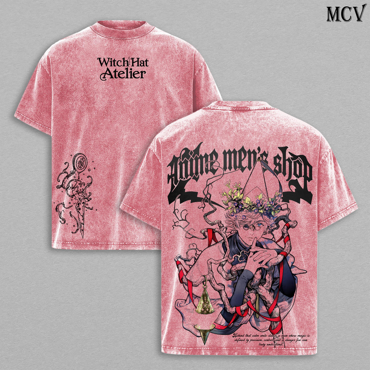 Qifrey Witch Hat Atelier Anime Vintage Washed Tee