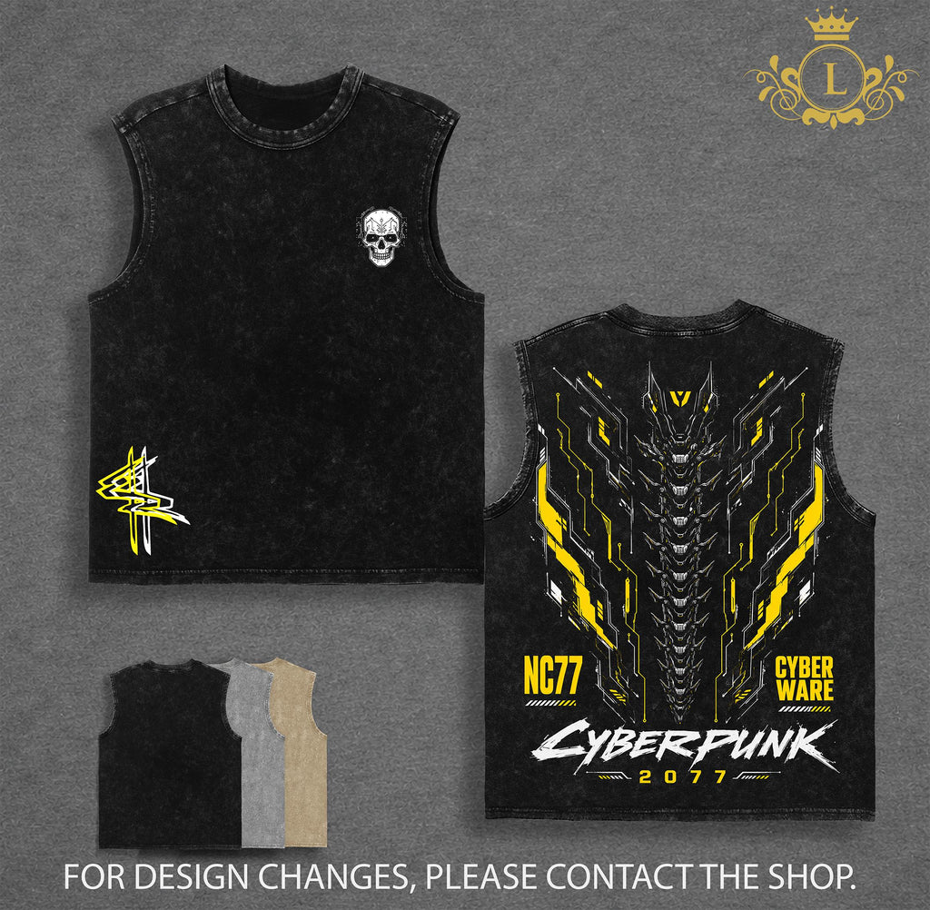 Cyberpunk 2077 V2 Anime Vintage Washed Tee