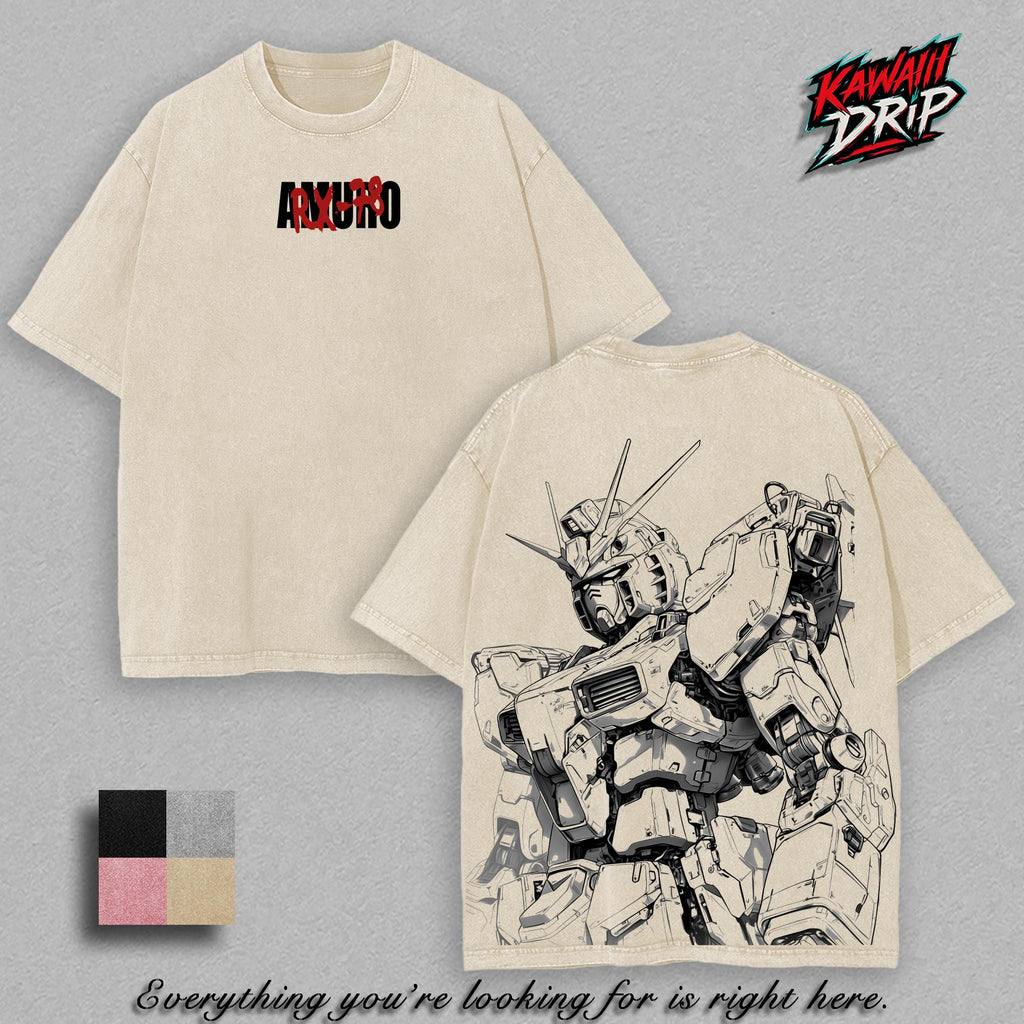 RX-78 Gundam Mobile Suit Gundam Anime Vintage Washed Tee