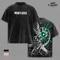 Perfect Cell DBZ T-Shirt - Perfect Cell Graphic Oversized Vintage Tee, DBZ Perfect Form Anime Merch, Washed Black Cotton Unisex