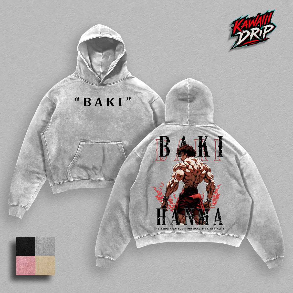 Baki Hanma Pump Cover Gym Anime Vintage Washed Tee