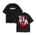 Unohana Bleach Vintage Tee – Washed Oversize Anime Shirt