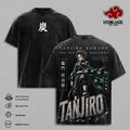 Tanjiro Kamado Demon Slayer Anime Vintage Washed Tee