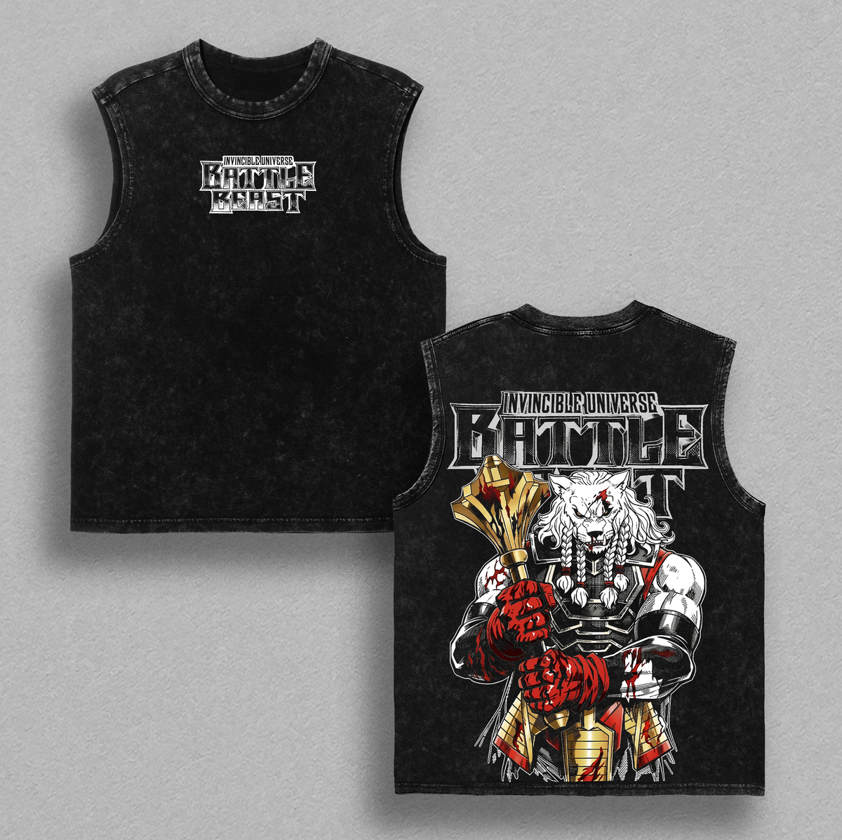 Battle Beast Invincible Universe Vintage Washed Tee