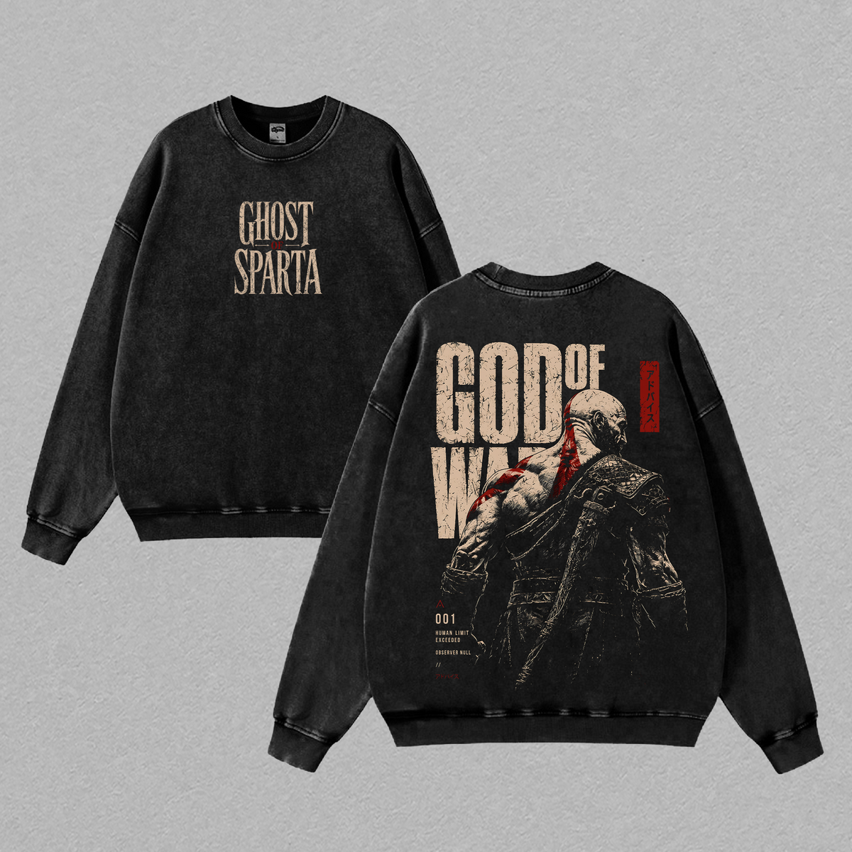 Kratos God of War Gym Vintage Washed Tee