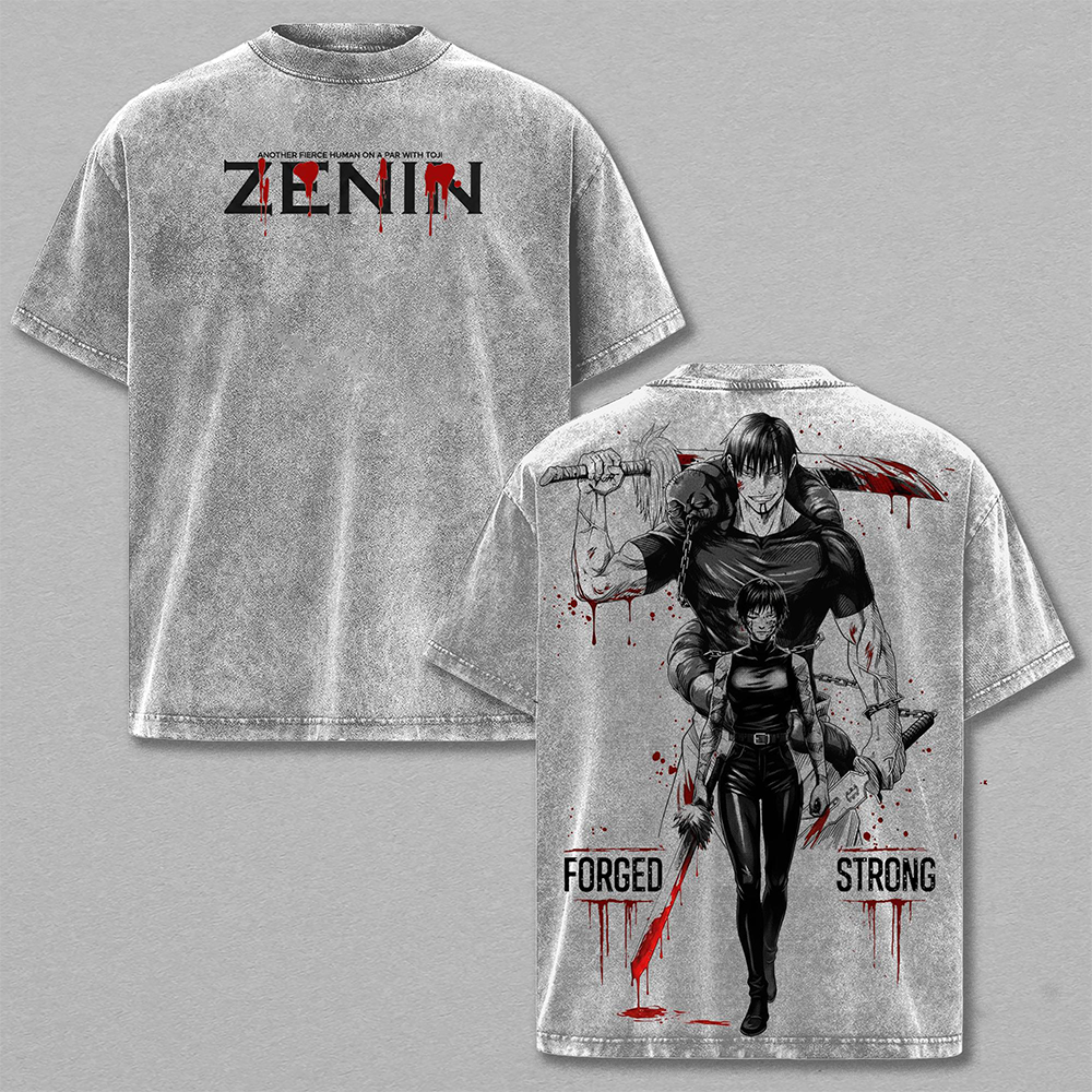 Maki Zenin Jujutsu Kaisen Heavenly Restriction Anime Vintage Washed Tee