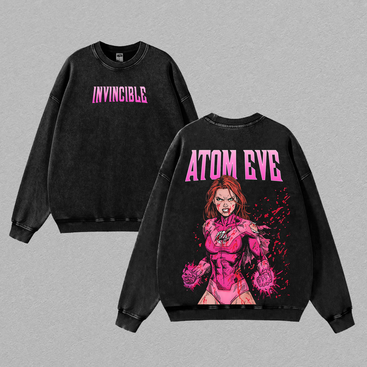 Atom Eve Invincible Comic Superhero Vintage Washed Tee