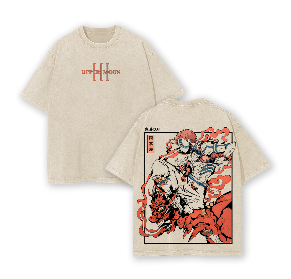 Akaza Upper Moon 3 T-Shirt, Demon Slayer Infinity Castle Arc Graphic Tee