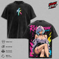 Rebecca Cyberpunk Edgerunners Night City Anime Vintage Washed Tee