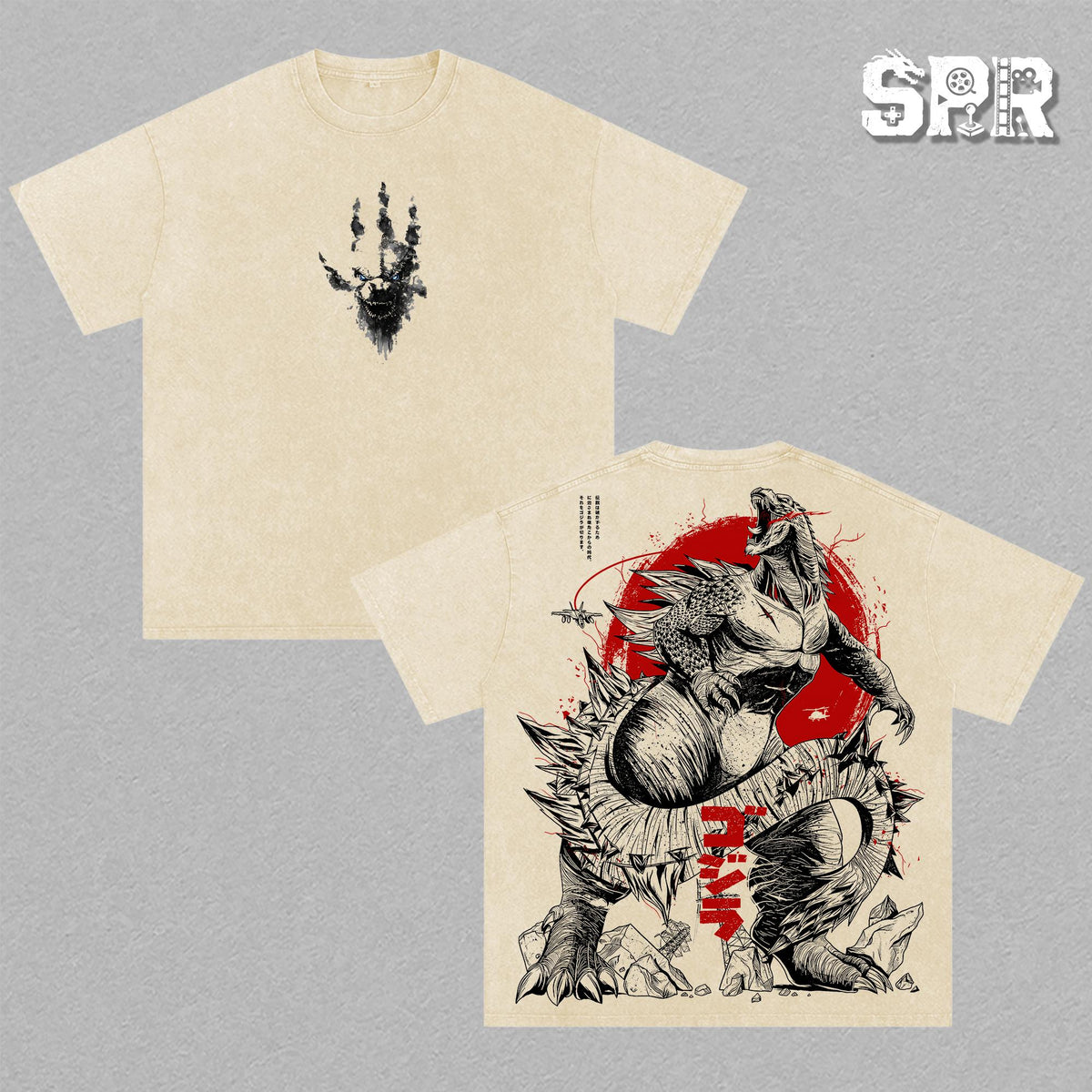 Godzilla King of the Monsters Vintage Washed Tee