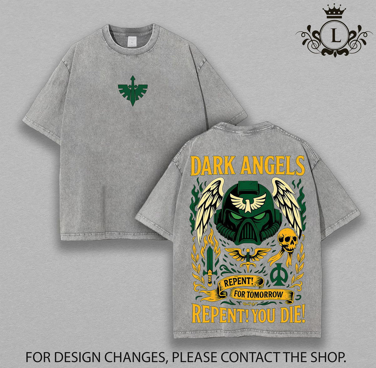 Dark Angels Warhammer 40K Vintage Washed Tee