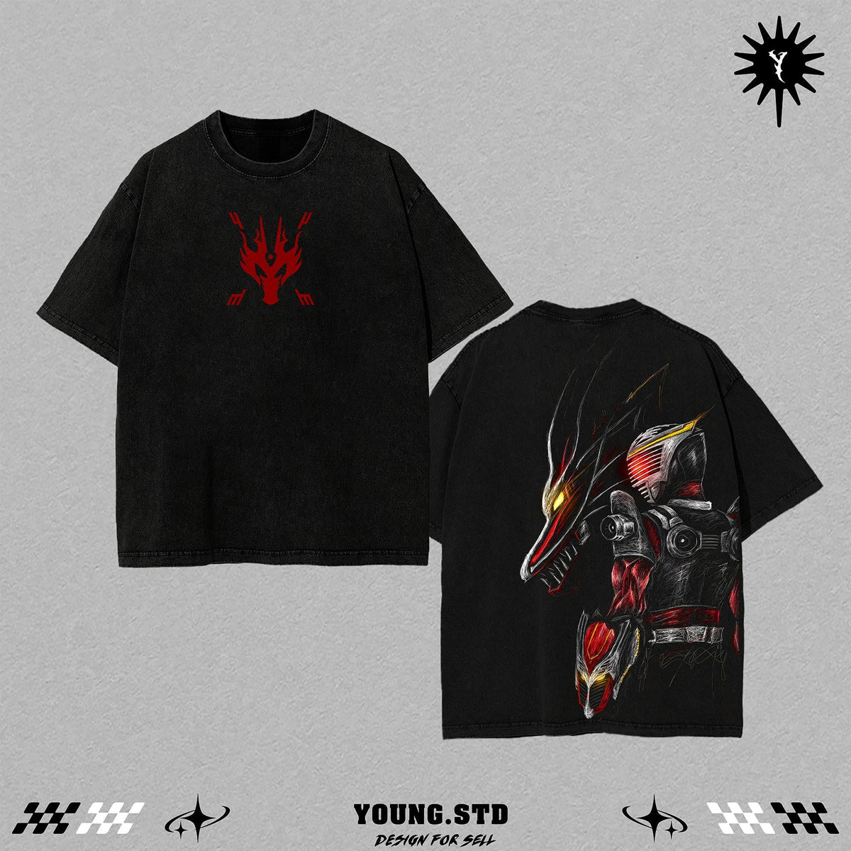 Limited Kamen Rider Tokusatsu Vintage Washed Tee