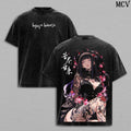Hinata Hyuga Naruto Gothic Tattoo Anime Vintage Washed Tee
