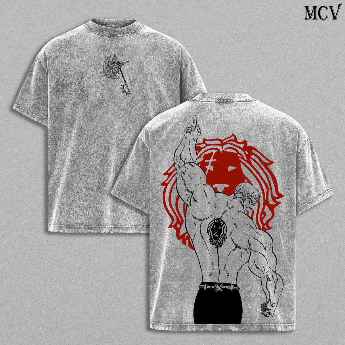 Escanor The Seven Deadly Sins Anime Vintage Washed Tee