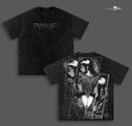 Albedo Overlord  Gothic Anime Double Printed Vintage Washed Tee
