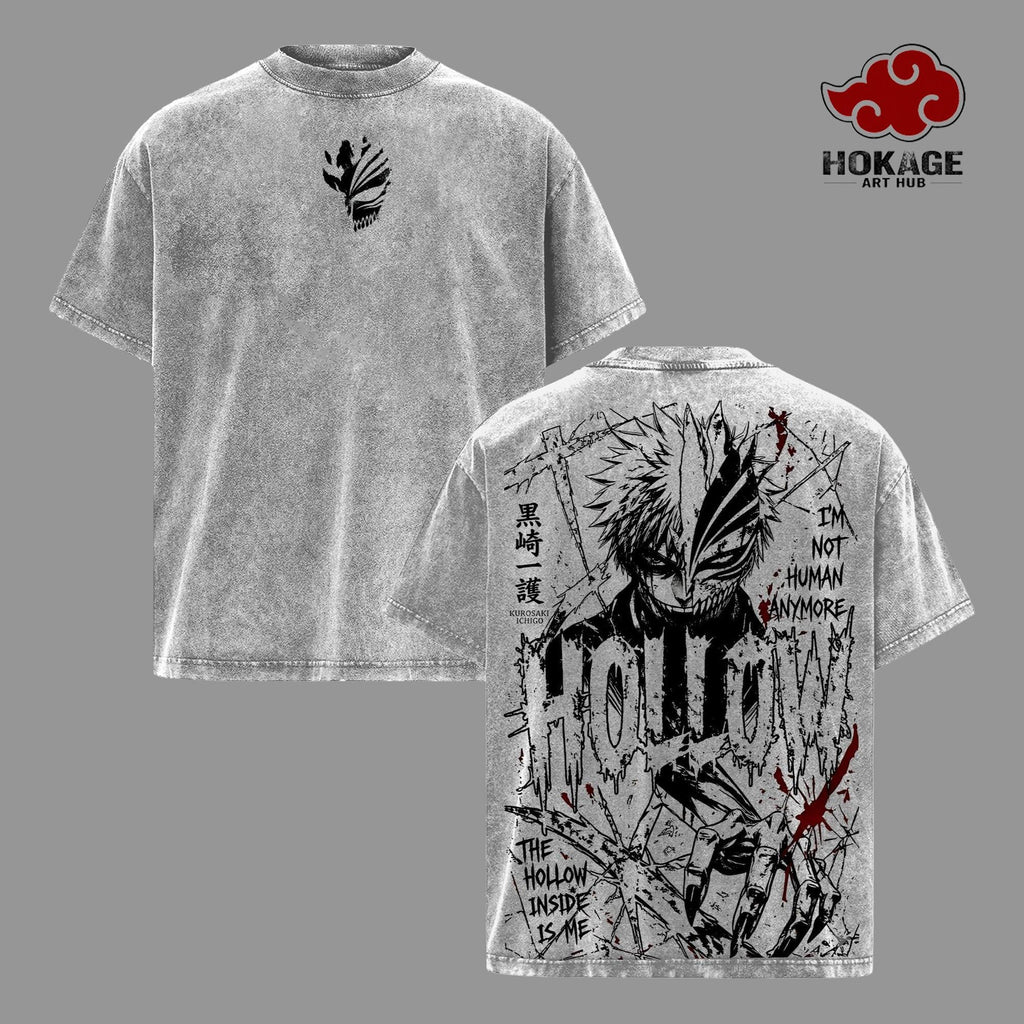 Ichigo Kurosaki x Bleach Hollow Anime Vintage Washed Tee