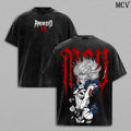 Android 18 DBZ Blonde Cyborg 18 Vintage Washed T-Shirt | Anime Android Girl Graphic Tee | Retro Power Fighter Streetwear Oversized Shirt