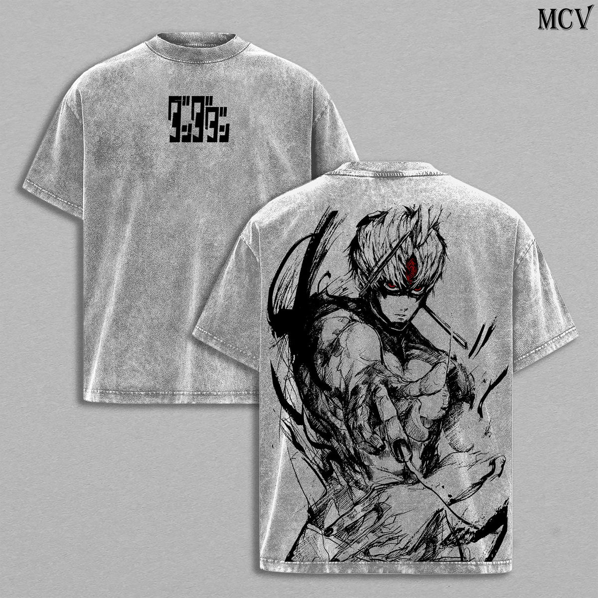 Jin Enjoji Jiji Dandadan Anime Vintage Washed Tee