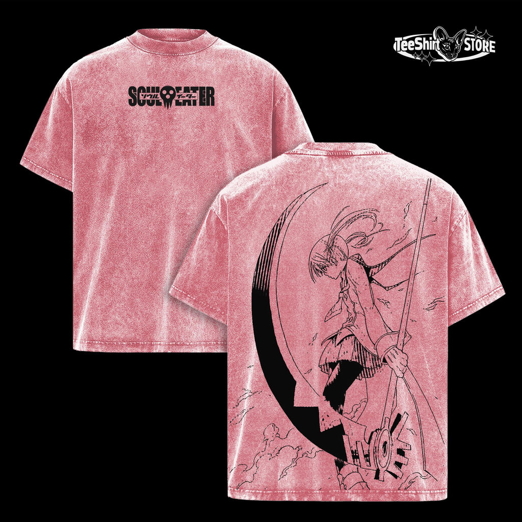 Soul Eater Maka Retro Anime Vintage Washed Tee