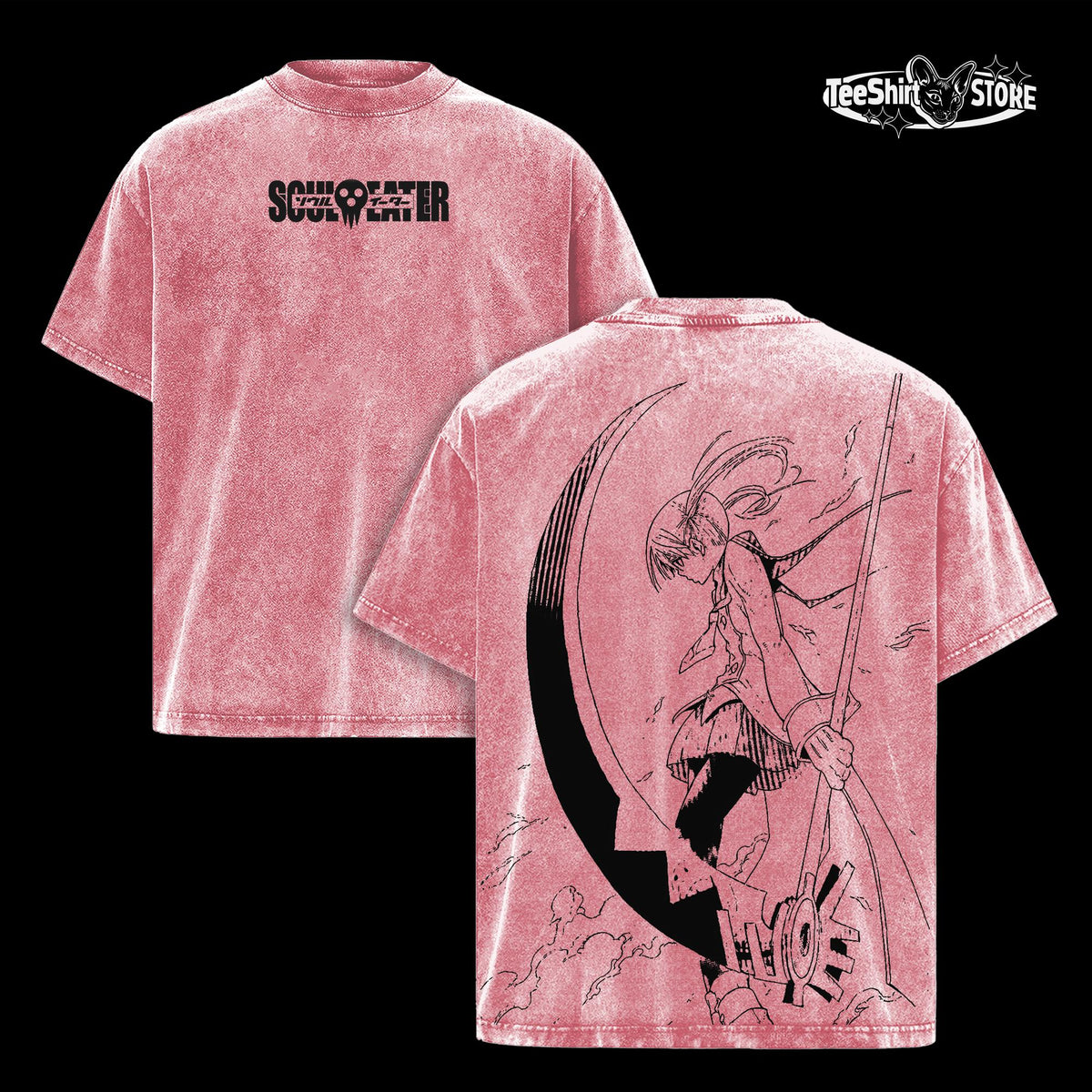 Soul Eater Maka Retro Anime Vintage Washed Tee