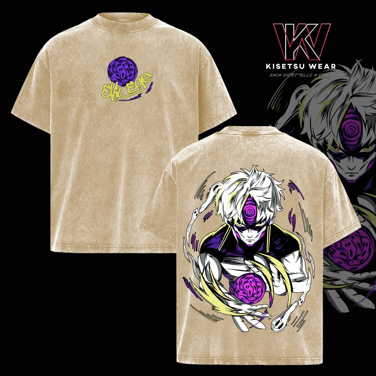 Evil Eye Dandadan Anime Vintage Washed Tee