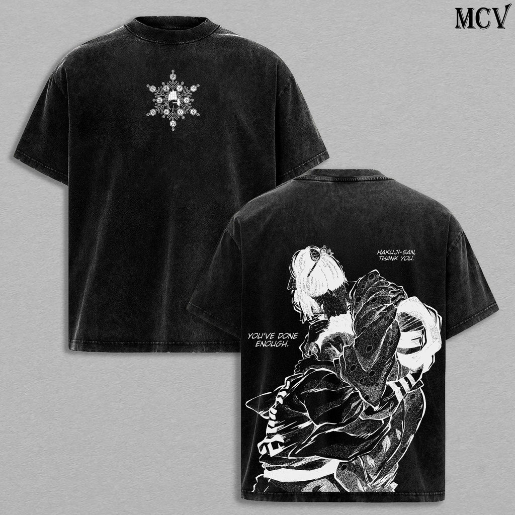Akaza vs Koyuki Demon Slayer Ver.2 Anime Vintage Washed Tee