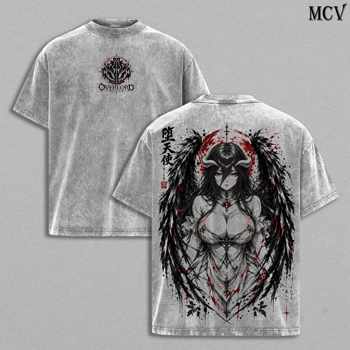 Albedo Overlord Overseer of the Guardians Anime Vintage Washed Tee