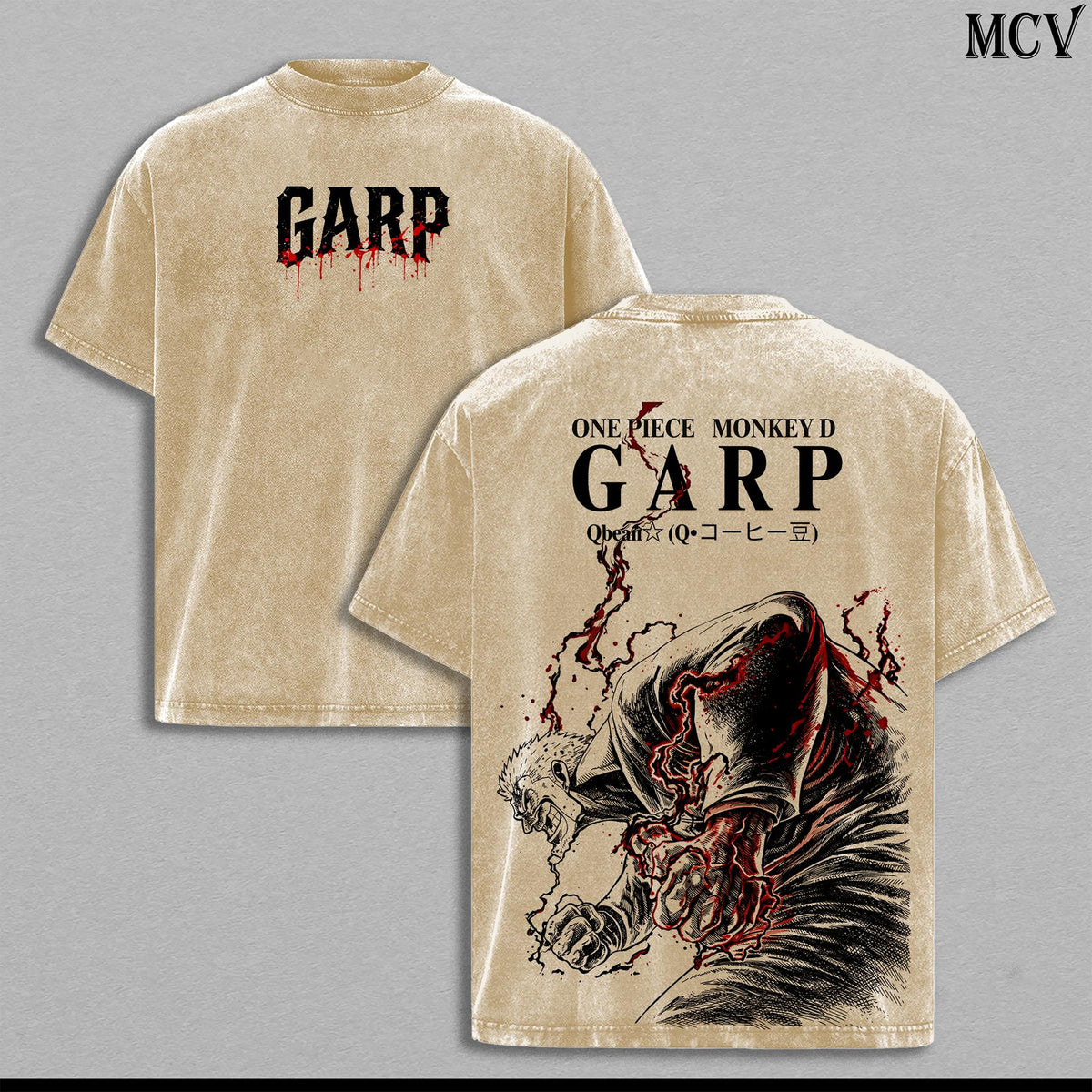 Garp OnePie Marine Legend Anime Vintage Washed Tee