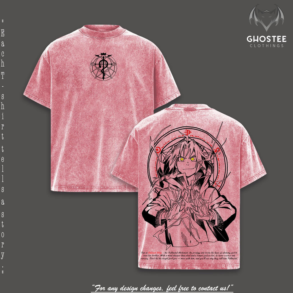 Edward Elric Fullmetal Alchemist Anime Vintage Washed Tee