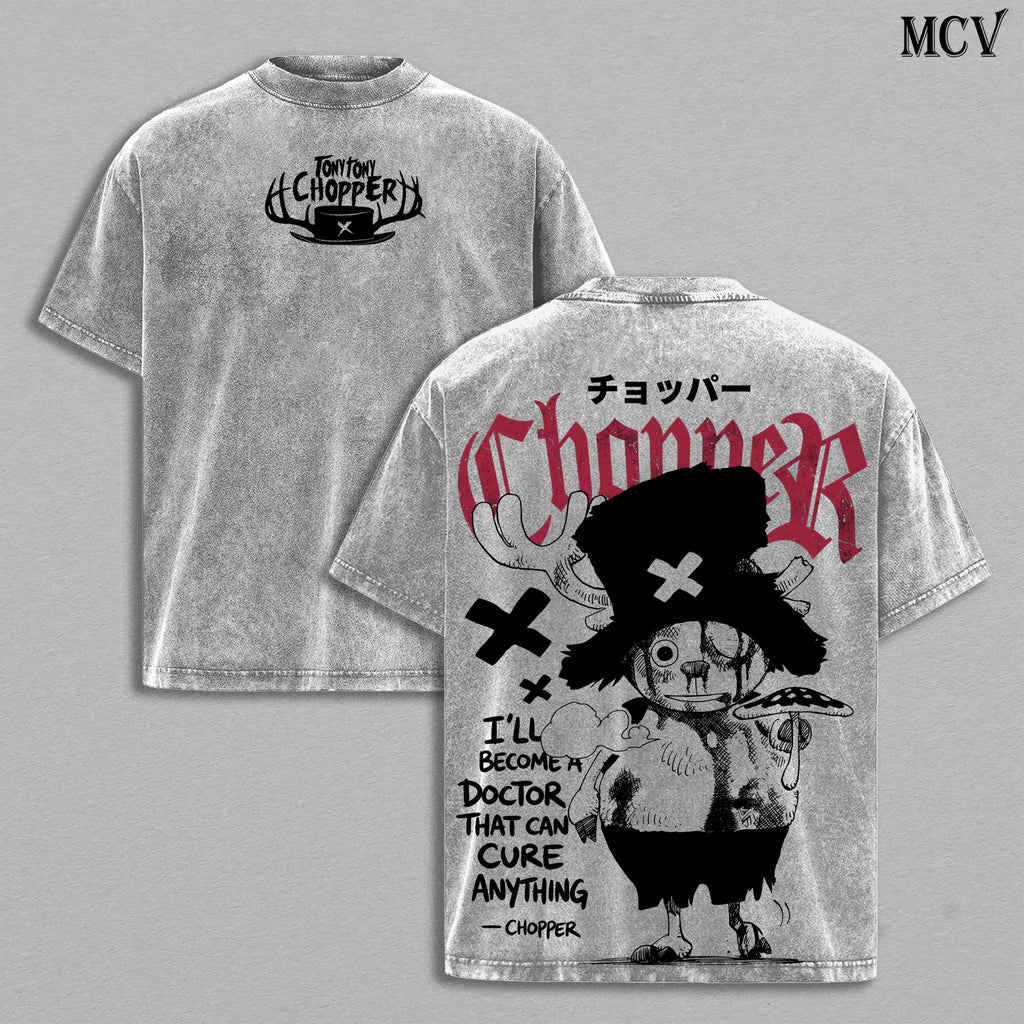 Tony Tony Chopper OnePiece's Anime Vintage Washed Tee