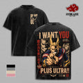 All Might My Hero Academia Plus Ultra Anime Vintage Washed Tee