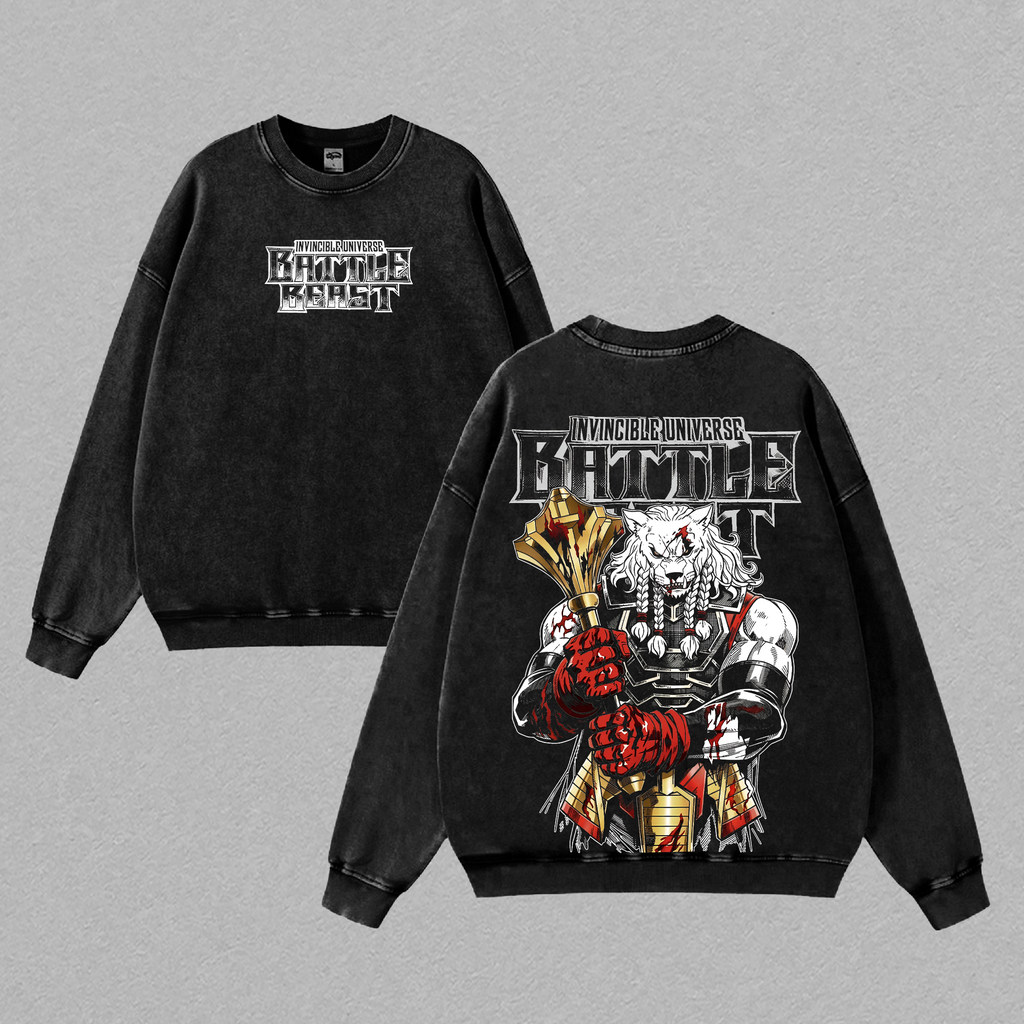 Battle Beast Invincible Universe Vintage Washed Tee
