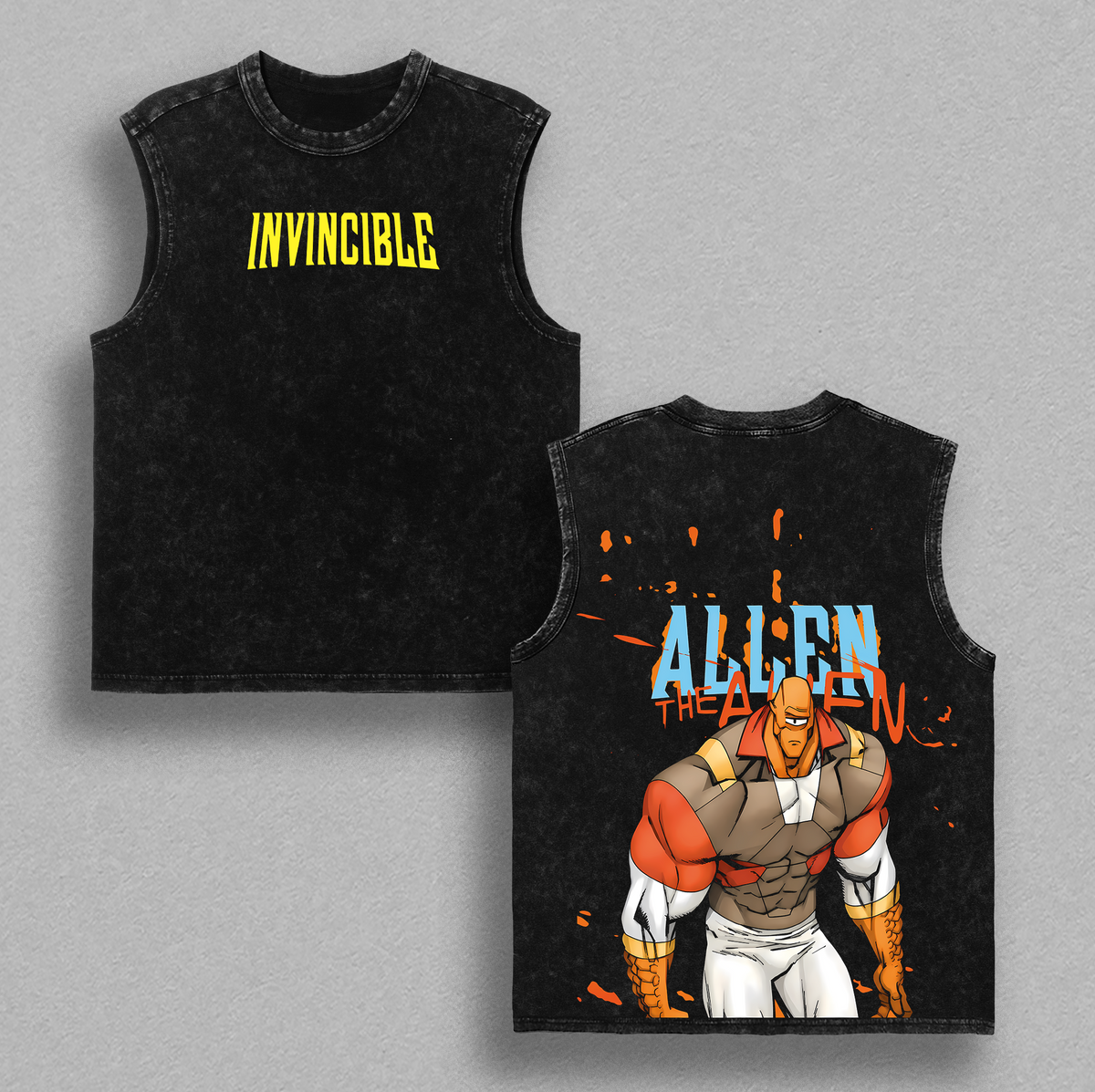 Allen the Alien Invincible Vintage Washed Tee