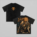 BLEACH Kurosaki Ichigo T-shirt Vintage Washed Oversized T Shirt