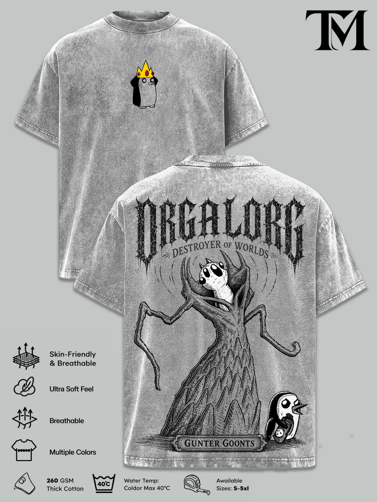 Gunter Orgalorg Adventure Time Vintage Washed Tee