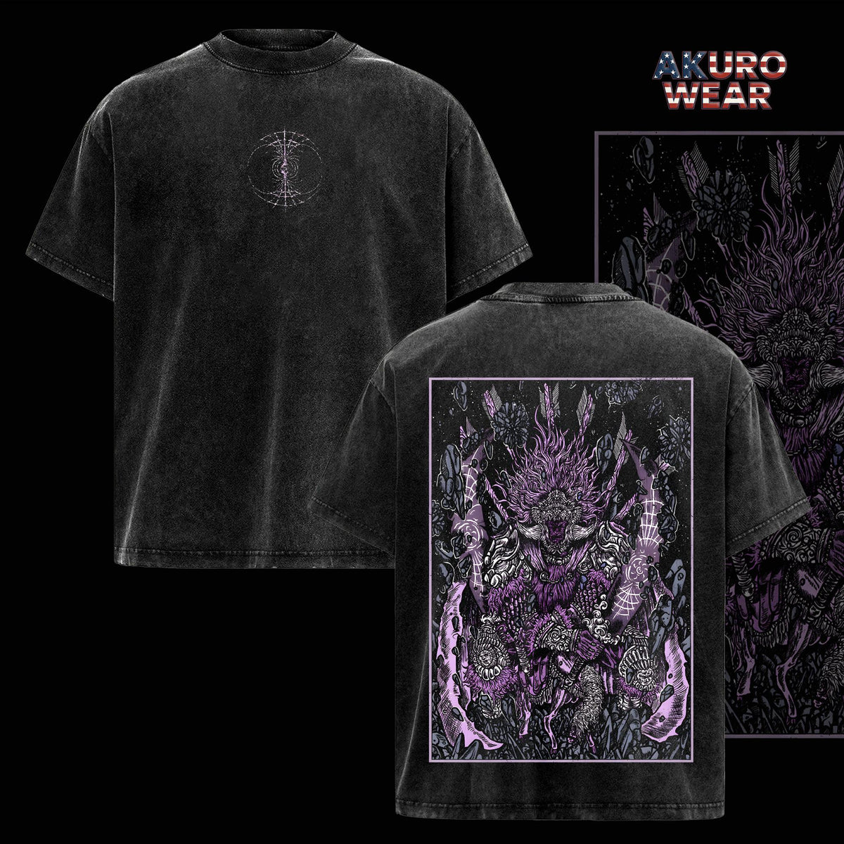 Radahn Elden Ring Dark Fantasy Warrior Vintage Washed Tee