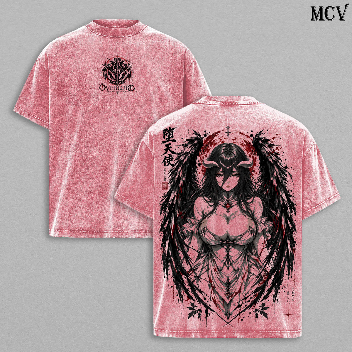 Albedo Overlord Overseer of the Guardians Anime Vintage Washed Tee
