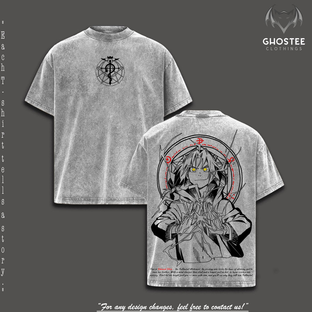 Edward Elric Fullmetal Alchemist Anime Vintage Washed Tee