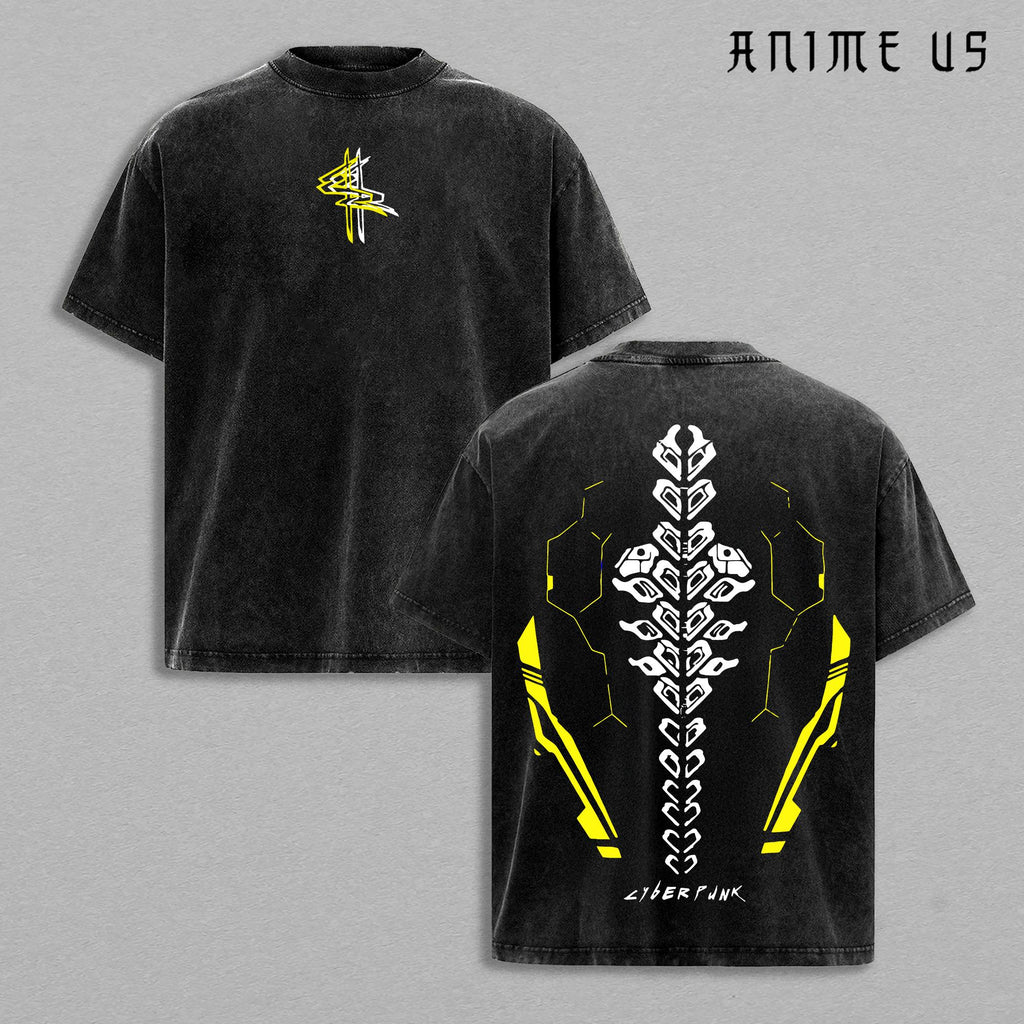 Sandevistan Netrunner Cyberpunk EdgeRunners Anime Vintage Washed Tee