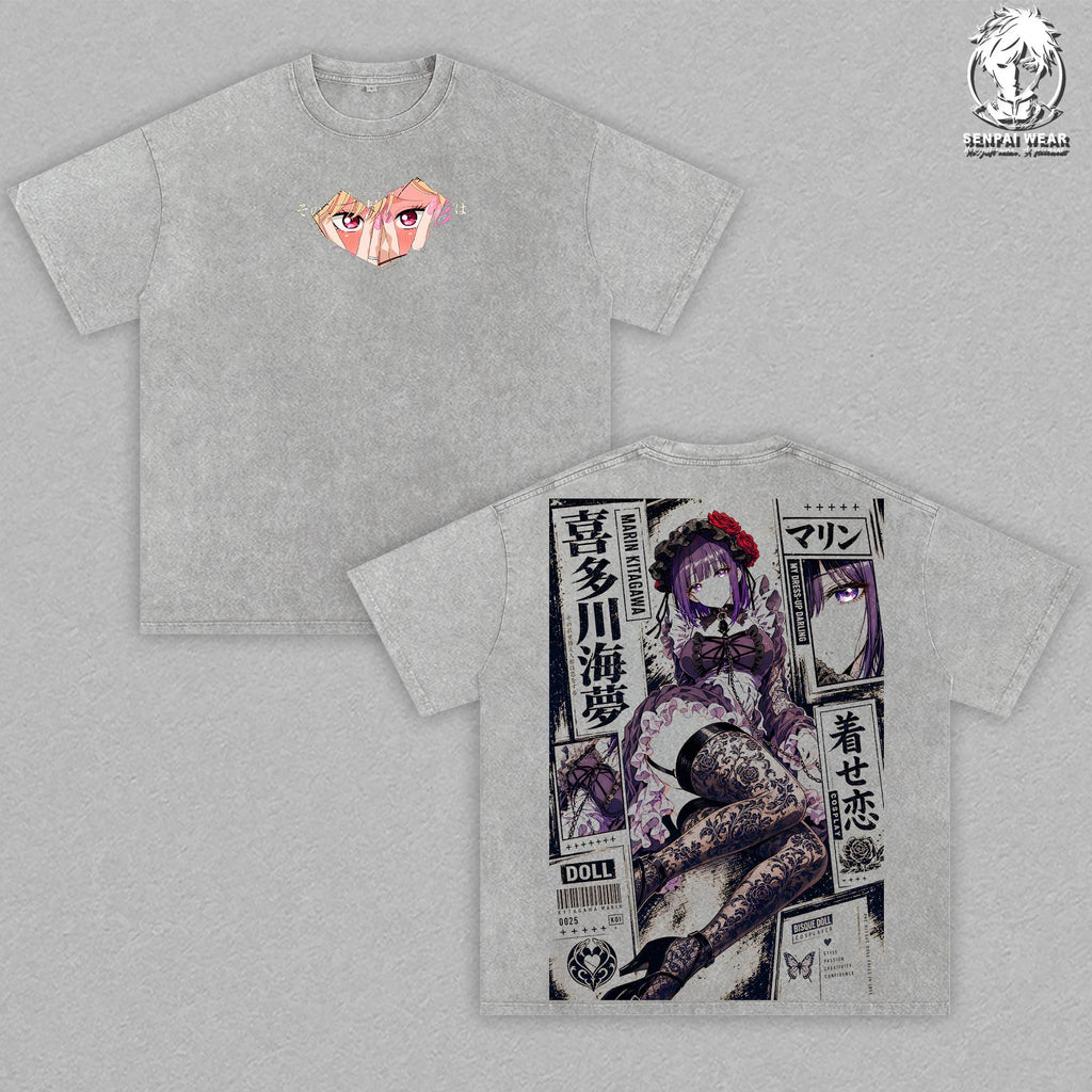 Marin Kitagawa My Dress-Up Darling Anime Vintage Washed Tee
