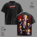 Boruto Uzumaki Two Blue Vortex Vintage Washed Anime T-Shirt, Tank Top Double Printed Manga Graphic Tee, Oversized Heavyweight Cotton Streetwear Shirt