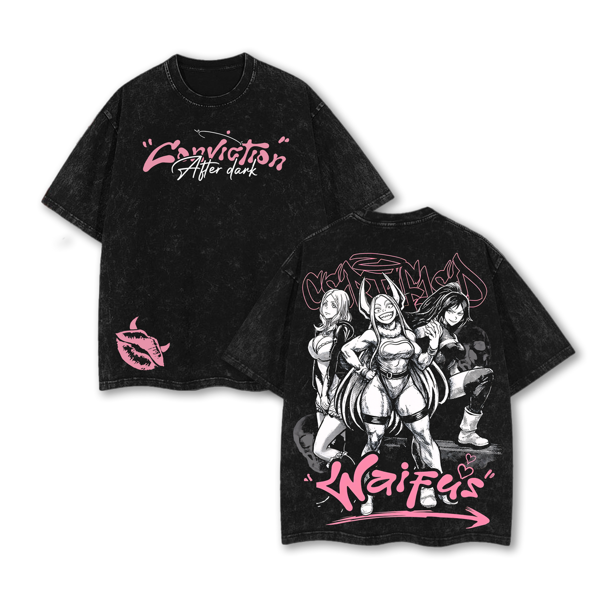 Mirko My Hero Academia Tshirt Wash Oversize Unisex Cotton Double Printed Gift For Anime Fan