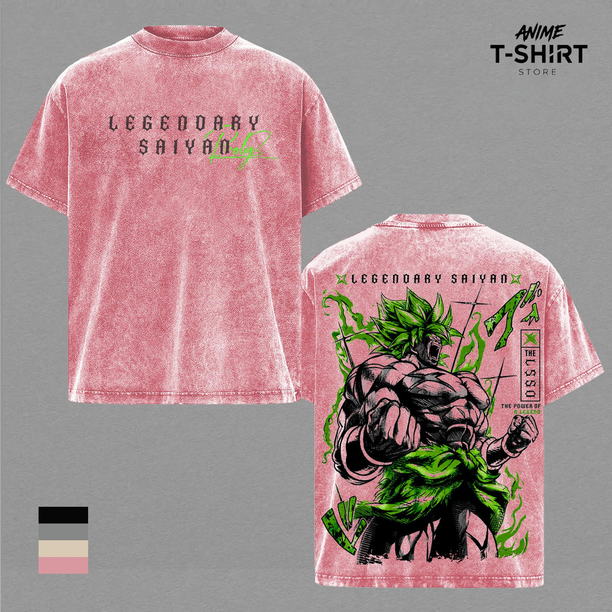 Broly - DBZ Legendary Super Saiyan DBZ Vintage Washed Shirt Anime Graphic Tee Gift for DBZ Fans