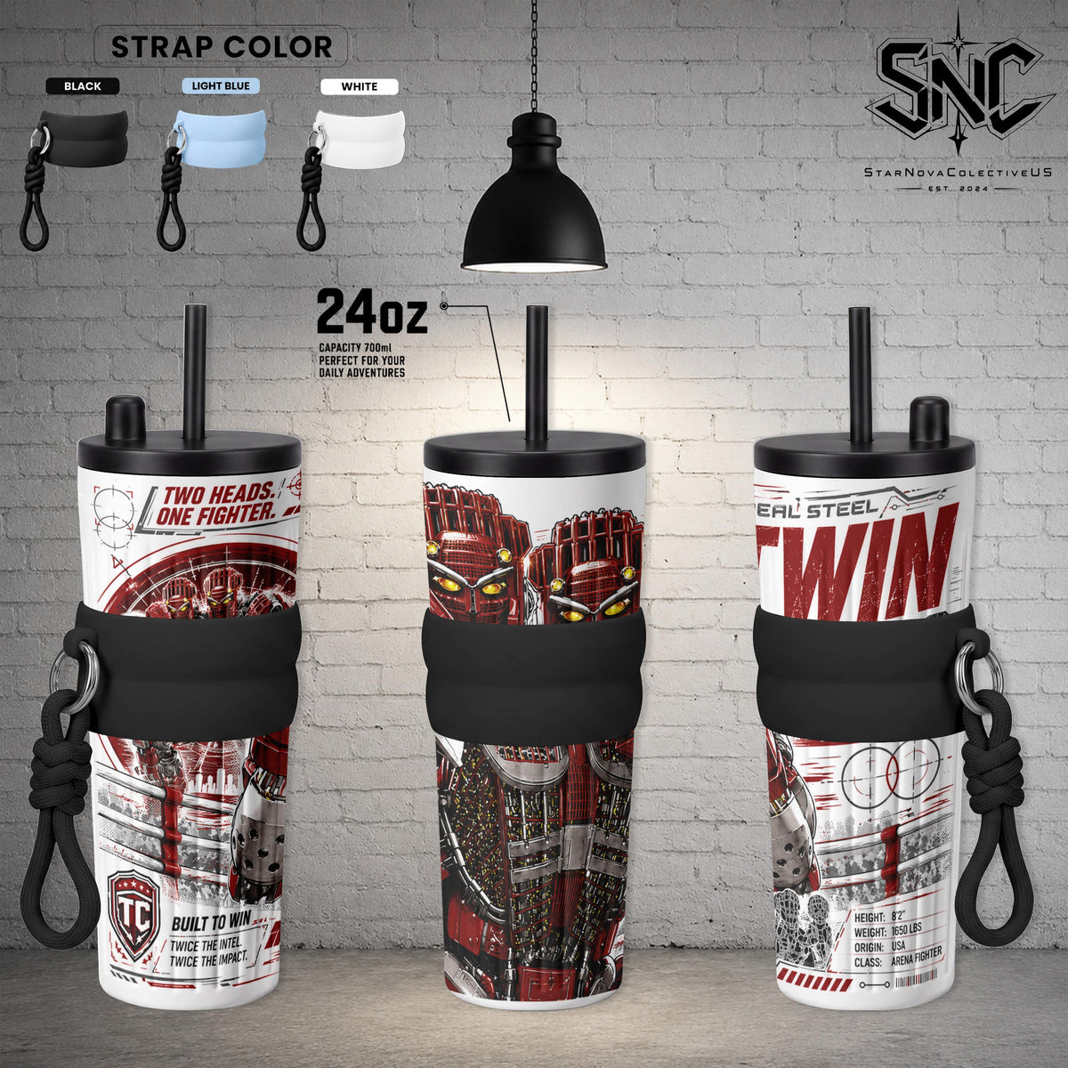 Twin Cities Real Steel Tumbler 17oz 24oz 30oz