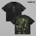 Roronoa Zoro Three-Sword Style OnePiece Anime Vintage Washed Tee